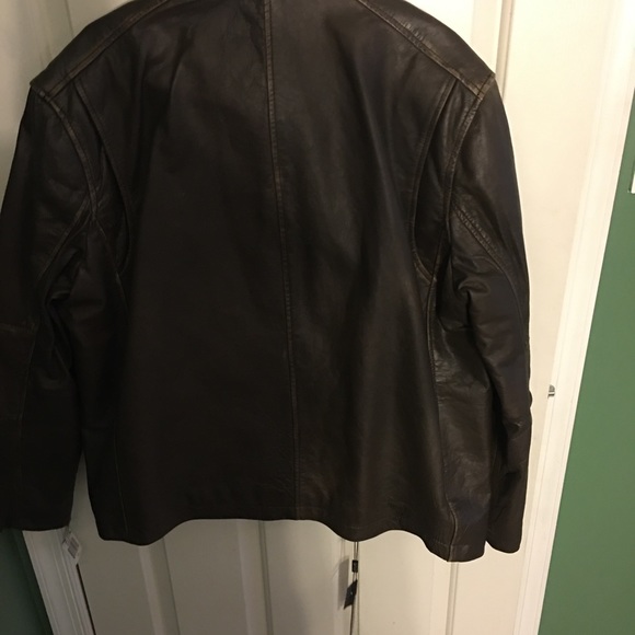 Marc Anthony brown leather jacket XXL - Picture 6 of 7